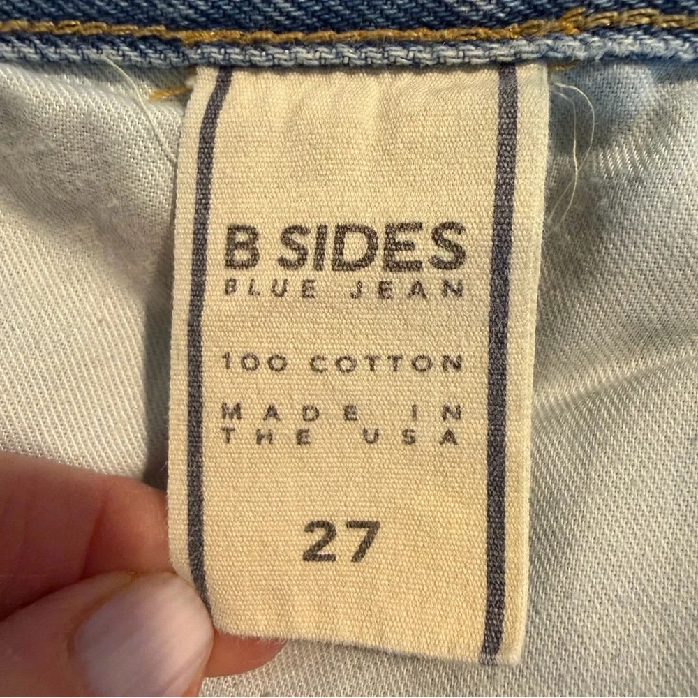 B Sides Patchwork Straight Leg Ankle Jean. Size 27 - Picture 17 of 17
